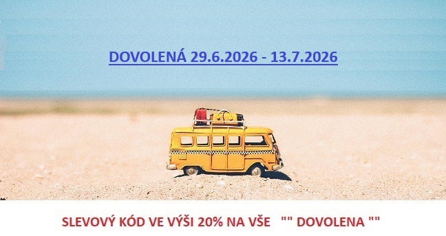 DOVOLENÁ - SLEVOVÁ AKCE 20 %