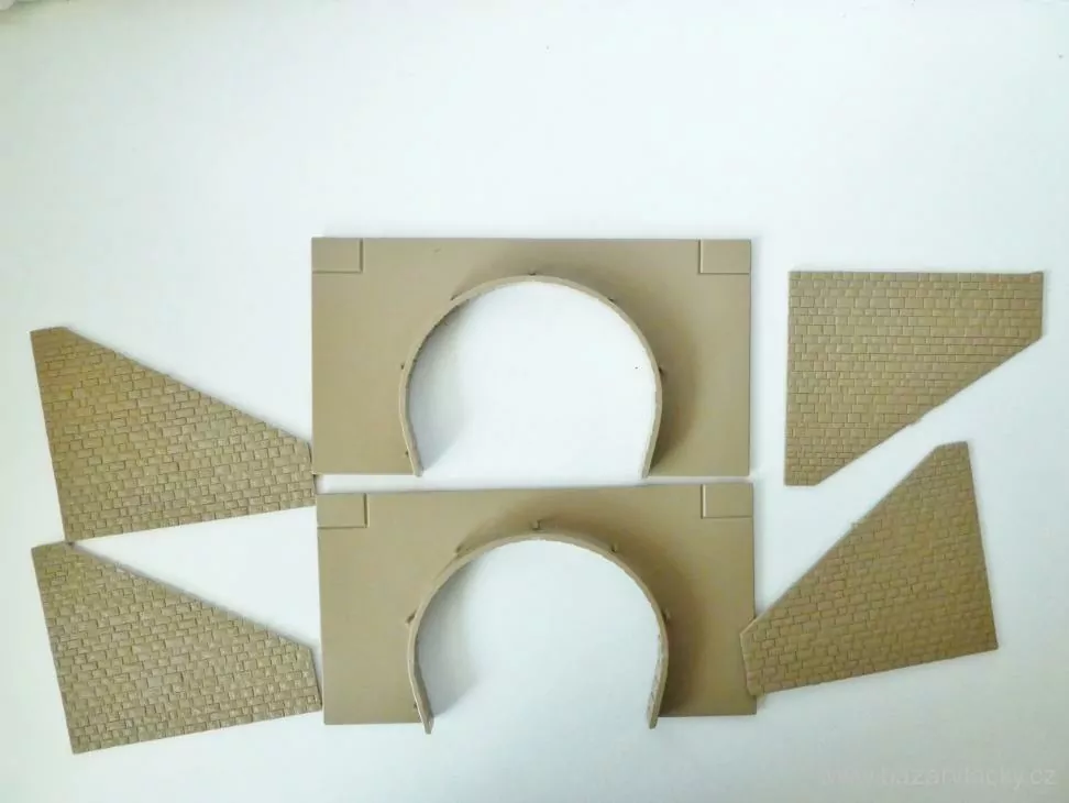 H0 SET 2 ks Tunelový portál 2-kolejný