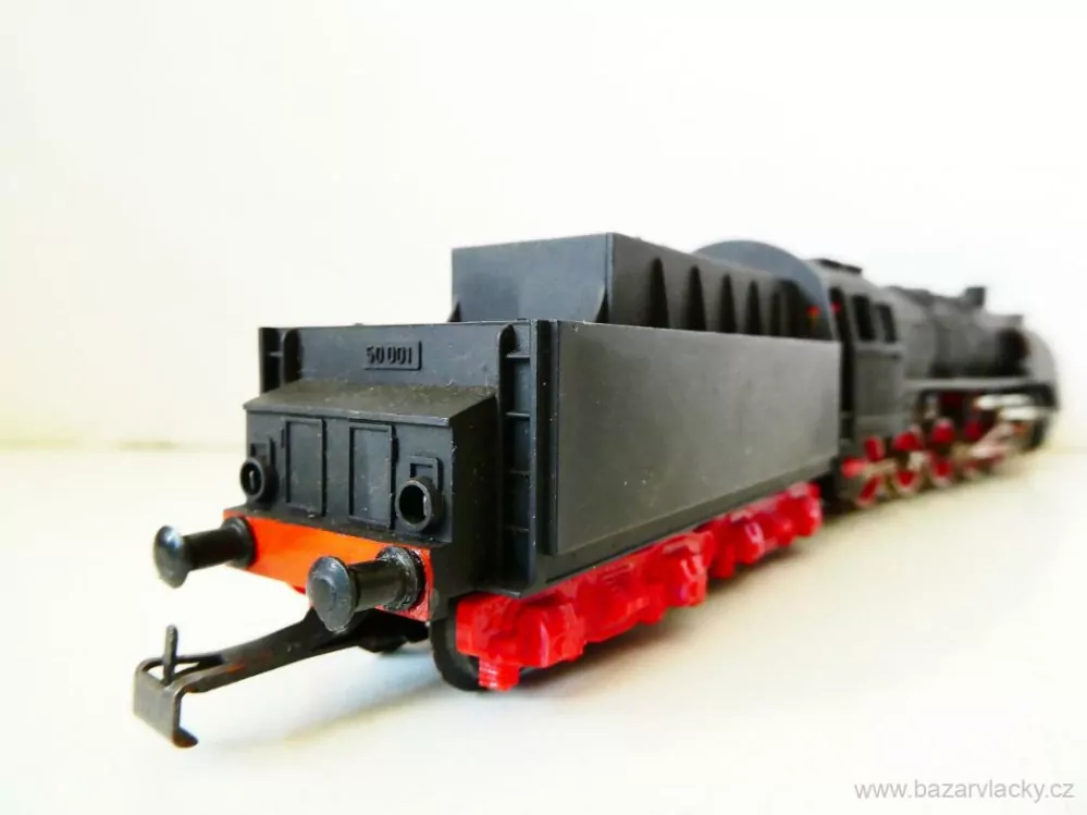 H0 PIKO Parní lokomotiva BR 50 001 DR s tendrem  OSVĚTLENÁ PĚKNÝ STAV