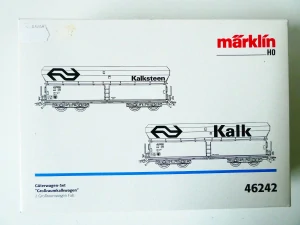 H0 MÄRKLIN 46242 Märklin 46242 SET 2 ks samovýsypných vozů řady Fals „Kalksteen“ NS TOP STAV NEPOUŽITÉ v orig. krabici
