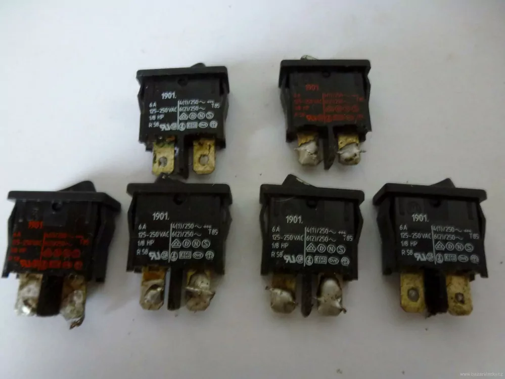 TT - H0  - N Přepínač 1901 6A - 6 ks