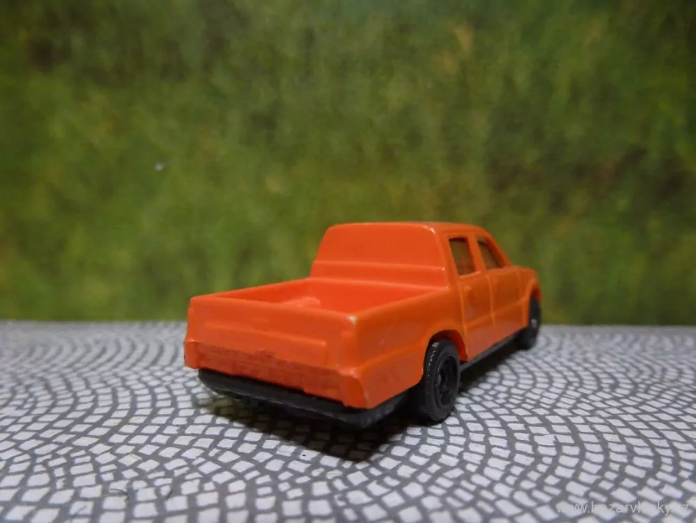 H0 Nákladní automobil - Dodávka s korbou - oranžová