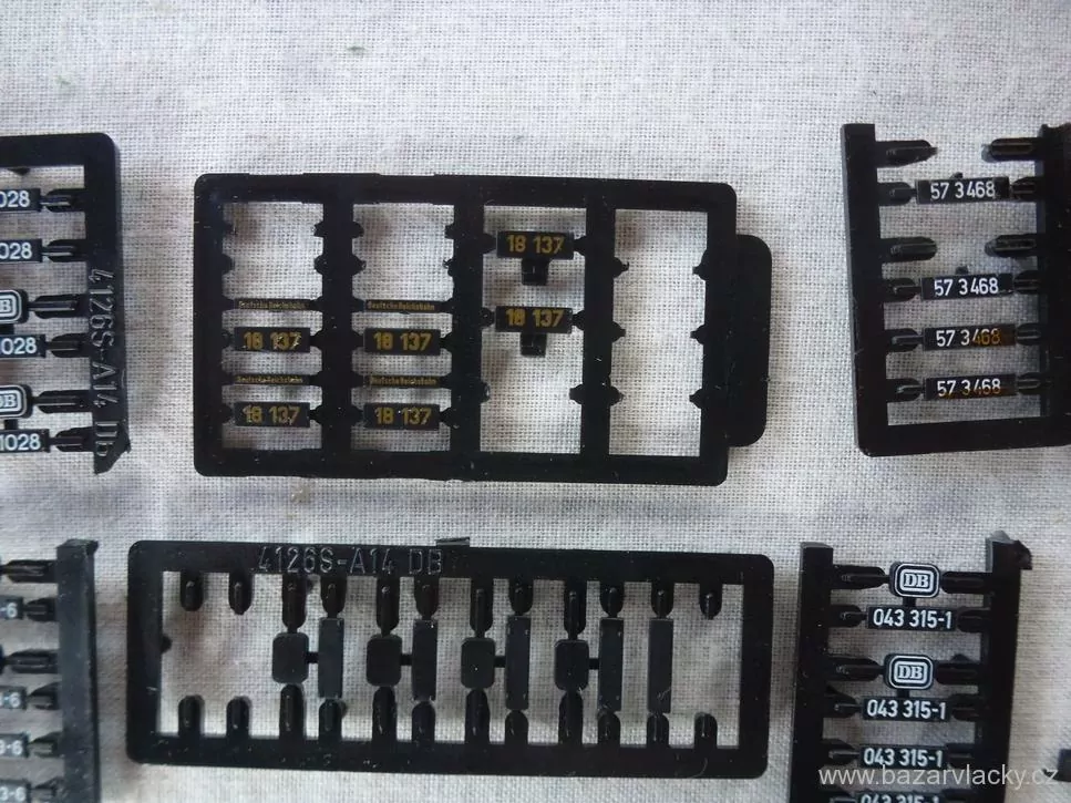 H0 Náhradní cedulky na vozy 