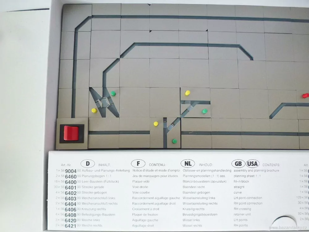 TRIX 66483 Start-Set Ovládací pult - traťový diagram (Gleisbild-Stellpult) NOVÝ NEPOUŽITÝ