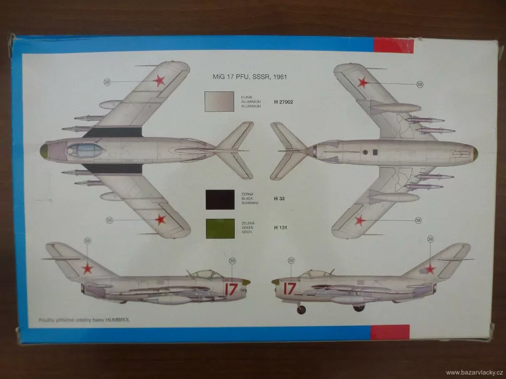 Stavebnice SMĚR 1:48  Letadlo MIG 17 PF/PFU/Lim 6 M  NOVÁ