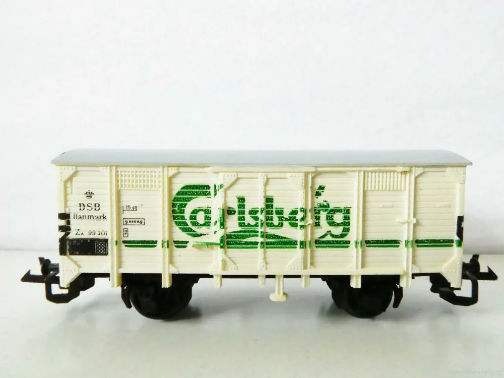 TT ZEUKE Nákladní chladírenský vůz DSB PIVO Carlsberg TOP STAV NEPOUŽITÝ