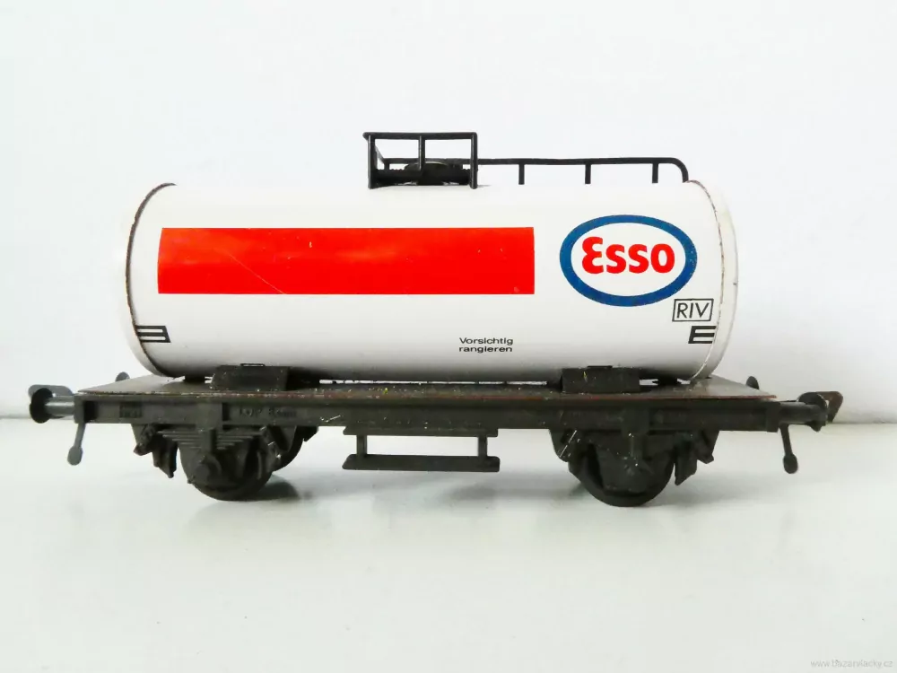 H0 Fleischmann Cisternový vůz plechový ESSO PĚKNÝ STAV
