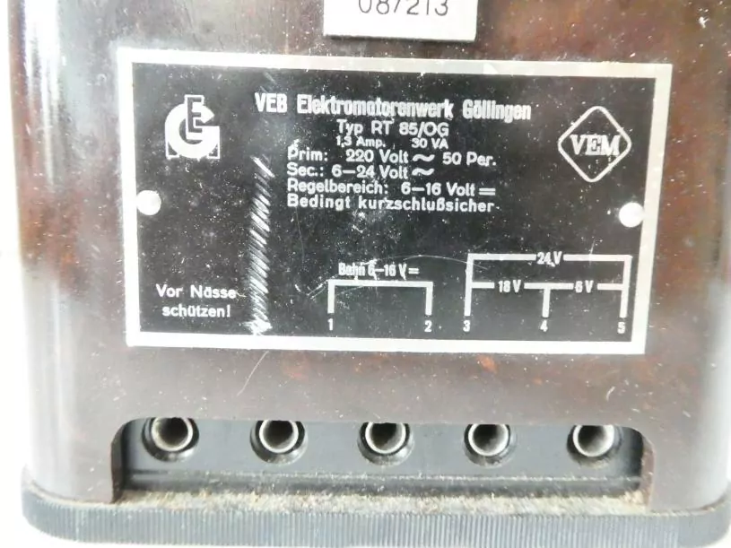 PIKO Regulační transformátor (trafo) Typ RT85/0G v krabici PĚKNÝ STAV