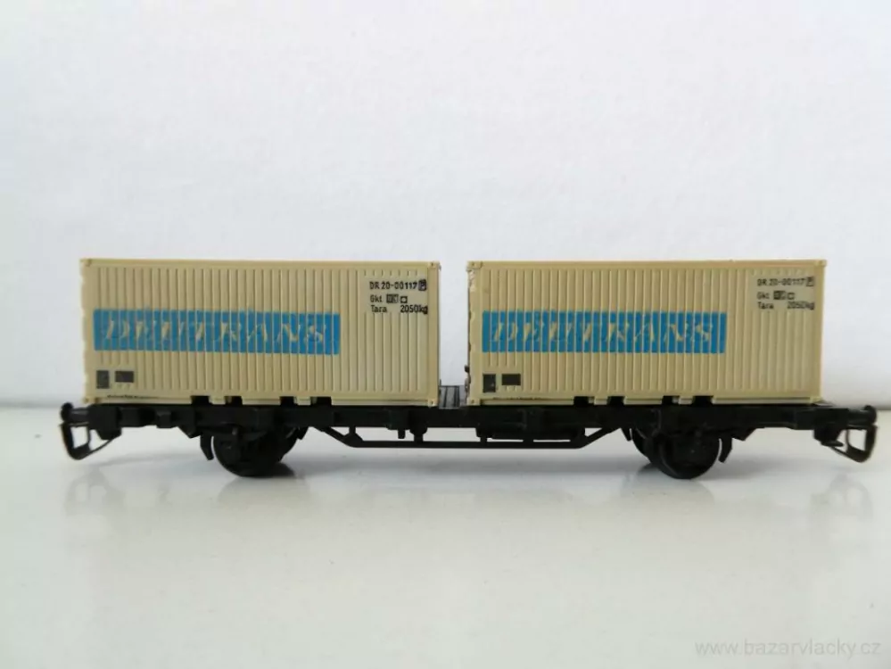 TT BTTB Plošinový vůz s kontejnery DEUTRANS