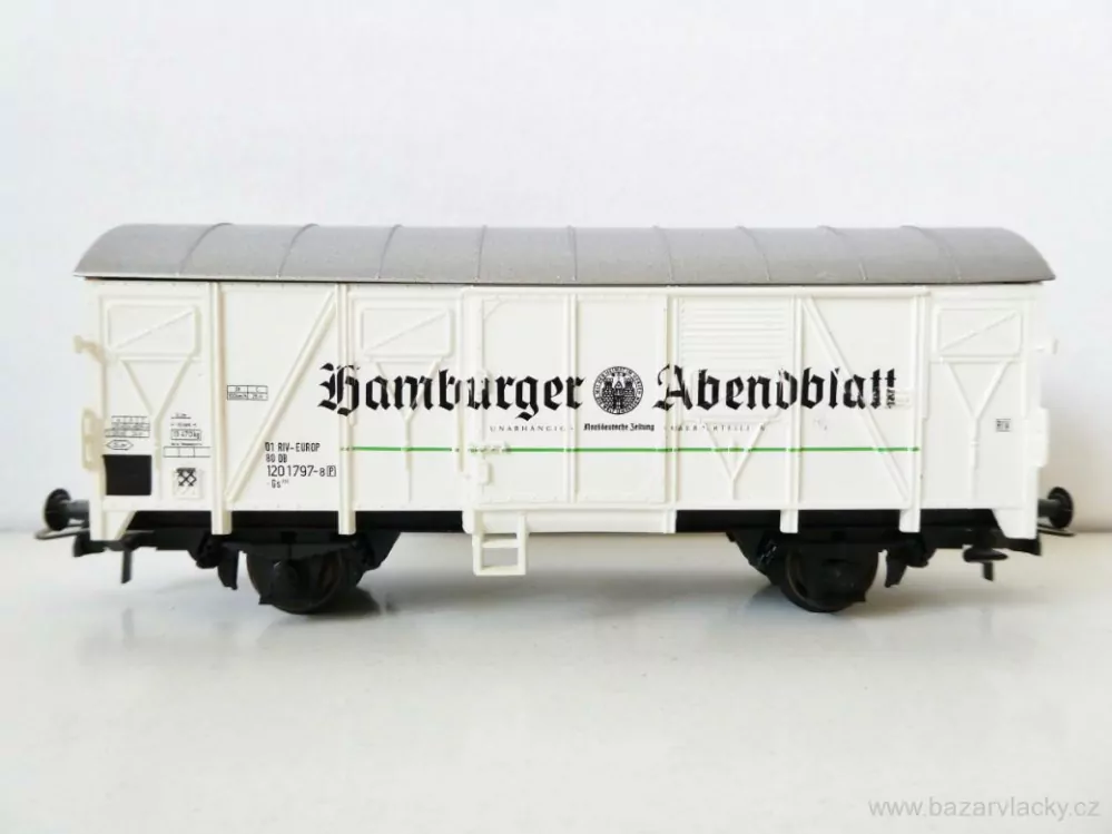 H0 ROCO Chladírenský vůz pivo Hamburger Abendblatt DB TOP STAV NEPOUŽITÝ