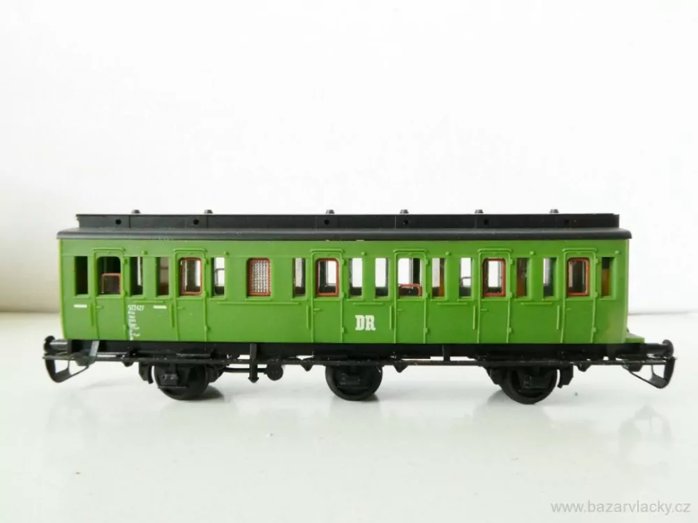 TT BTTB Osobní vůz 3-osý 522-427 DR včetně doplňků TOP STAV NEPOUŽITÝ V KRABIČCE