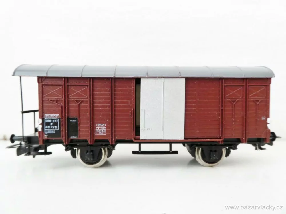 H0 PIKO - Nákladní vůz krytý s posuvnými vraty SBB - CFF TOP STAV NEPOUŽITÝ