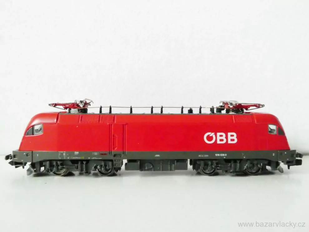N HOBBYTRAIN 240872 Elektrická lokomotiva Rh 1016 Taurus ÖBB OSVĚTLENÁ TOP STAV NEPOUŽITÁ NOVÁ V KRABIČCE