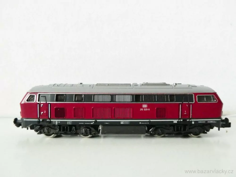 N ROCO 23220 Dieselová lokomotiva BR 215 020-9 DR OSVĚTLENÁ TOP STAV NEPOUŽÍVANÁ V KRABIČCE