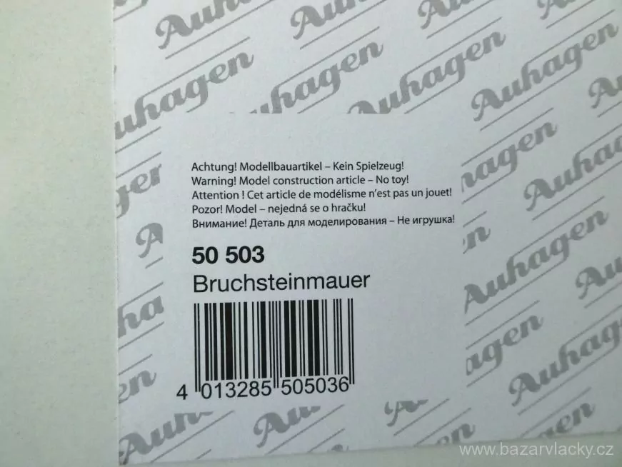 TT - H0 AUHAGEN 50503 Karton - zdivo - Kamenná zeď 22 x 10 cm NEPOUŽITÉ NOVÉ