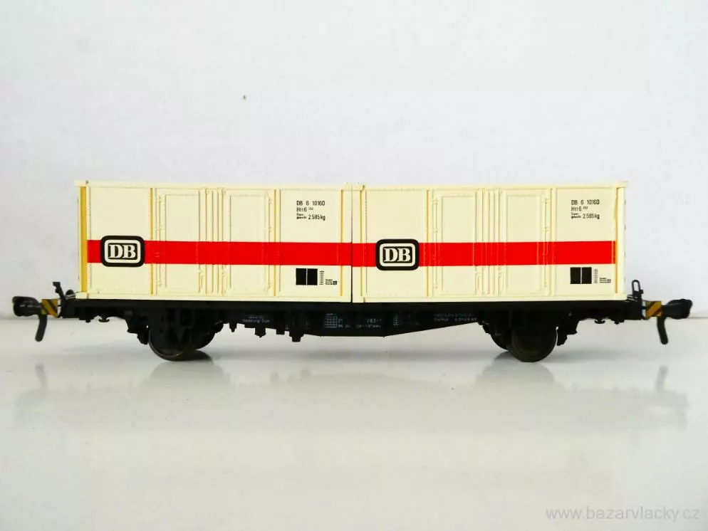 H0 FLEISCHMANN Plošinový vůz s kontejnery DB TOP STAV
