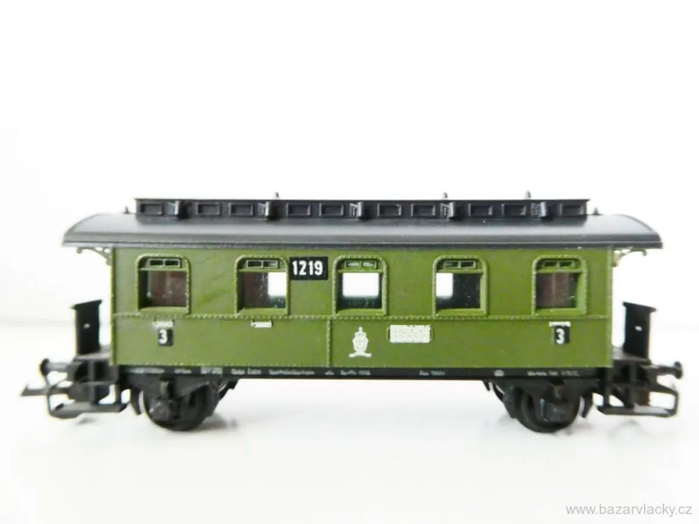 TT ZEUKE Osobní vůz KPEV 1219 zelený 3. tř. TOP STAV