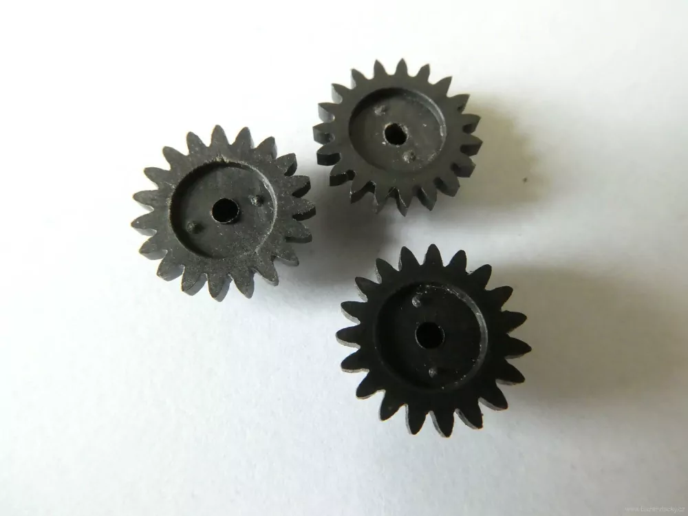 SET 3 ks Ozubený převod průměr 10,5 mm, výška 4 mm