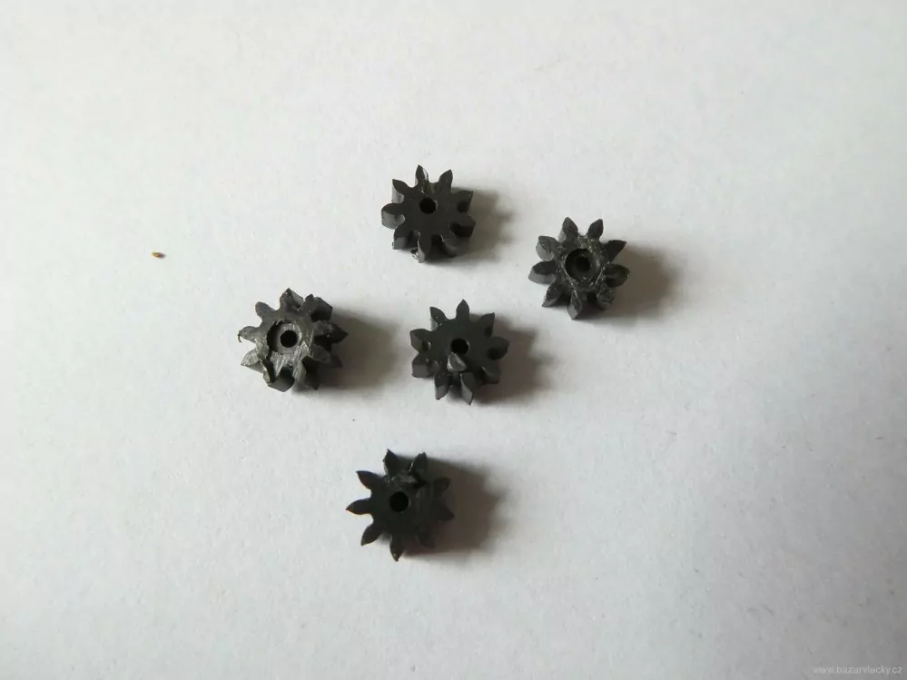 SET 5 ks Ozubený převod průměr 5,5 mm, výška 3 mm