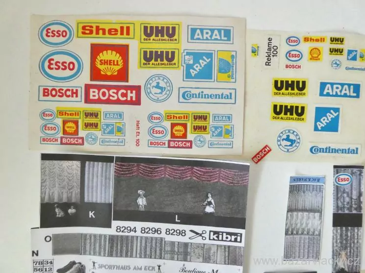 H0 Cedulky, popisky, samolepky na modelovou železnici