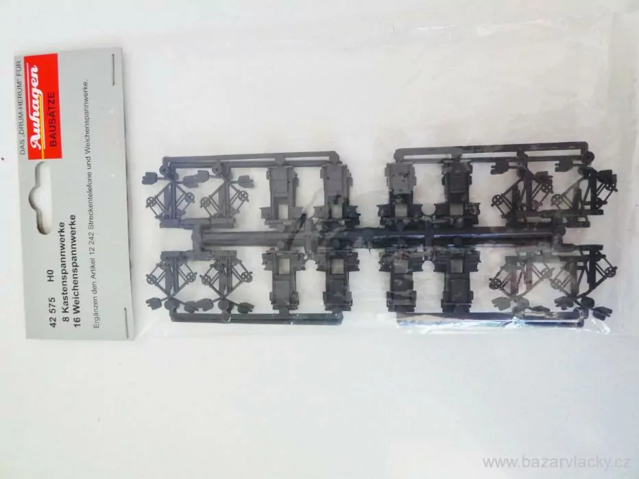 H0 AUHAGEN - Stavebnice - 8 rozvodných skříní a 16 ovládání výhybek / Auhagen 42575 NOVÉ
