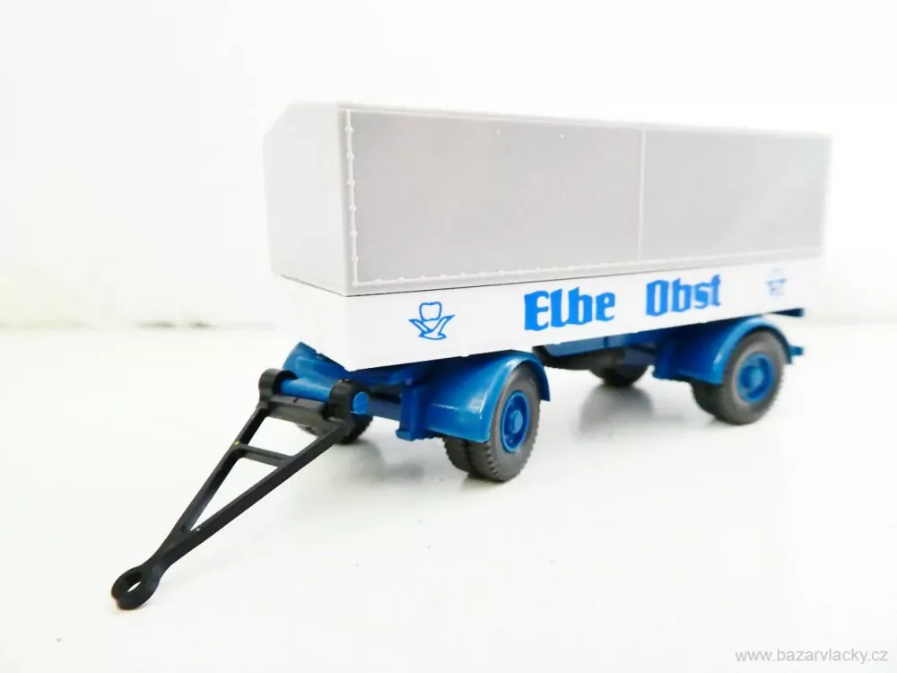 H0 Wiking Přívěs za  nákladní automobil Elbe Obst TOP STAV