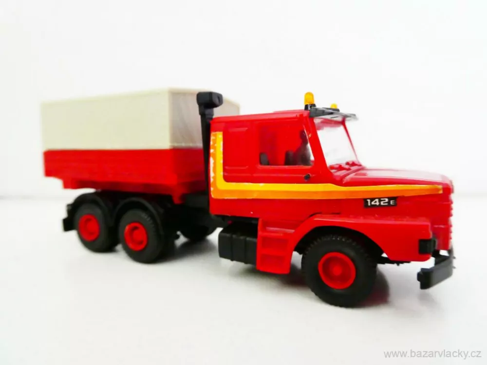 H0 Kibri Nákladní automobil SCANIA valník plachta s řidičem PĚKNÝ STAV