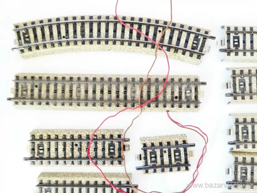 H0 MIX SET 14 ks Märklin Koleje (vše, co je na foto) PĚKNÝ STAV
