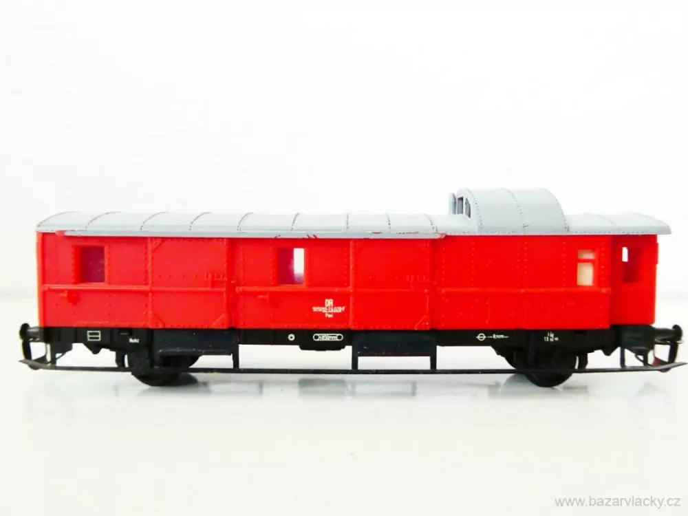 TT BTTB Služební zavazadlový vůz 50 50 93 DR červený PĚKNÝ STAV