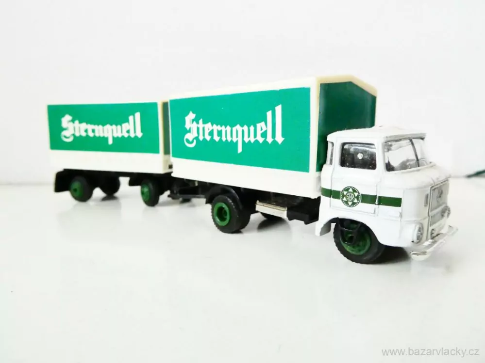 H0 GRELL Nákladní automobil IFA s přívěsem STERNQUELL TOP STAV
