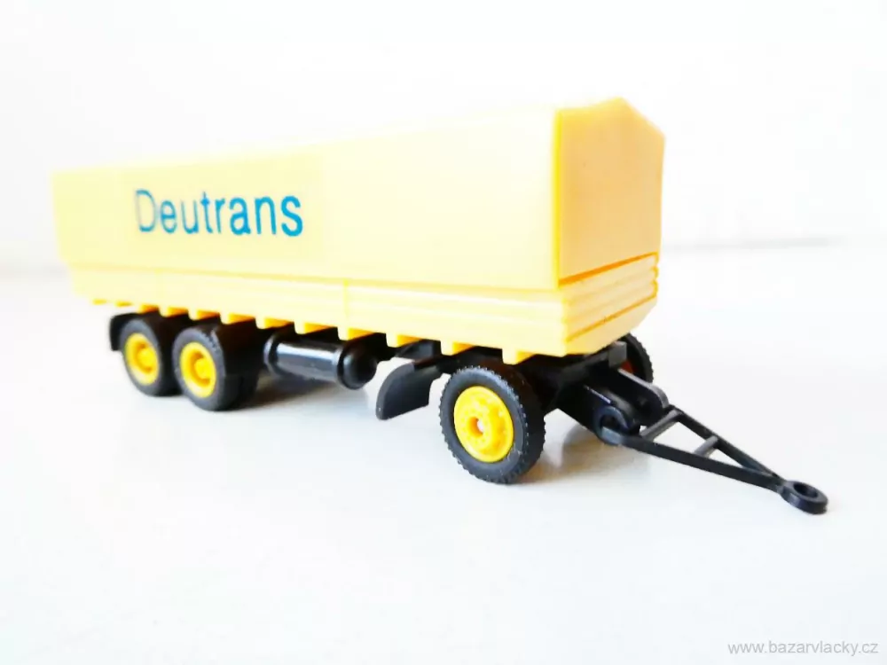 H0 GRELL Přívěs za nákladní automobil valník plachta DEUTRANS TOP STAV