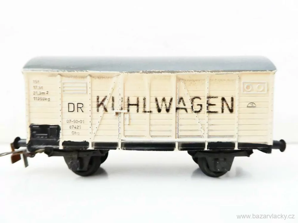 H0 PIKO Express Nákladní chladírenský vůz Kühlwagen 07-50-01 DR ANTIK PĚKNÝ STAV