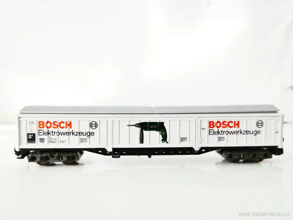 N FLEISCHMANN 8385 K Nákladní vůz krytý velkokapacitní BOSCH Elektrowerkezeuge 83 80 275 6 035-1 [P] DB TOP STAV NEPOUŽITÝ v krabičce