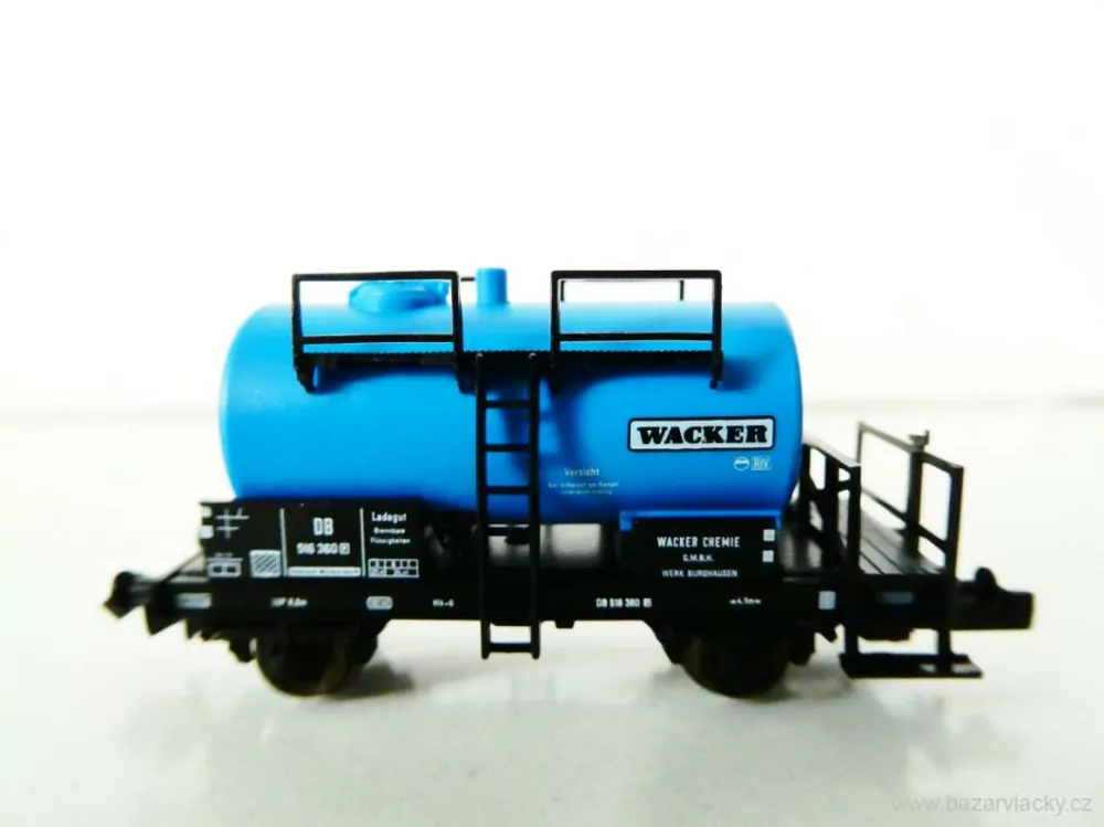 N FLEISCHMANN 8408 Cisternový vůz WACKER 516 360 [P] DB TOP STAV NEPOUŽITÝ v krabičce