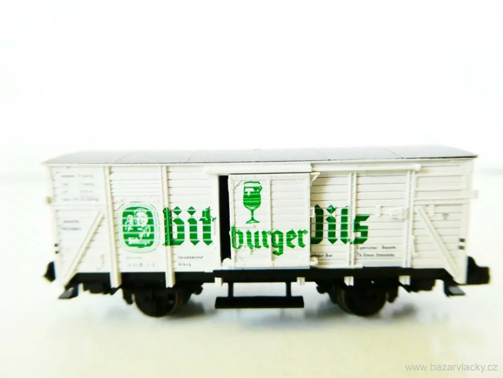 N FLEISCHMANN 8362 Nákladní chladírenský vůz PIVO Bitburger Pils 78 192 [P] München s posuvnými vraty DRG TOP STAV NEPOUŽITÝ v krabičce