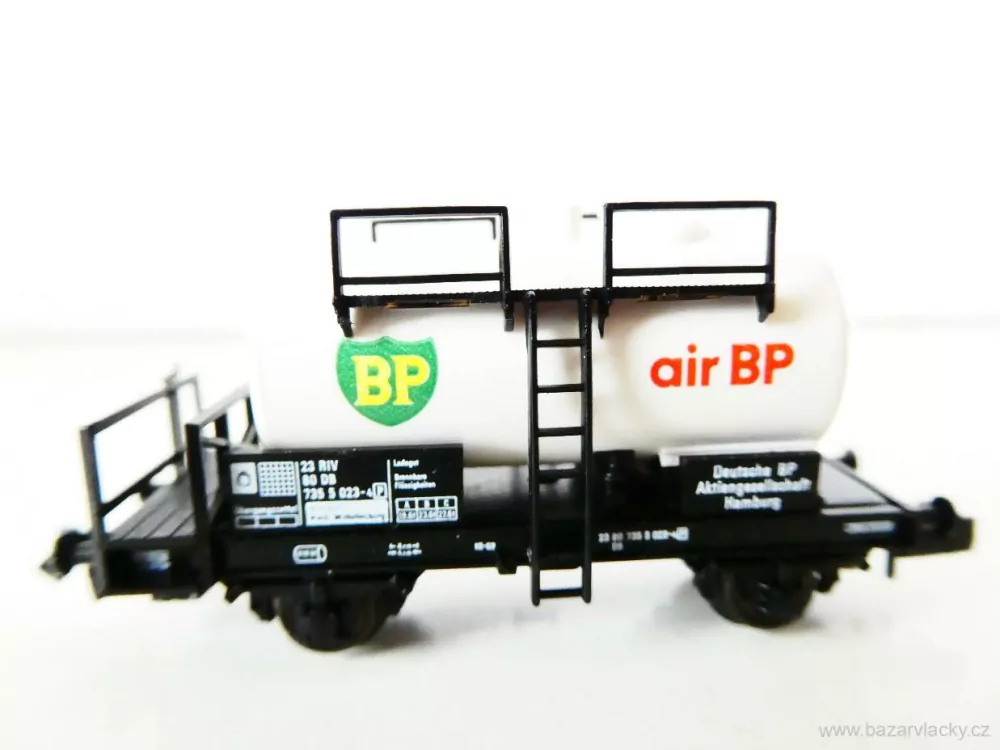N FLEISCHMANN 8404 Cisternový vůz air BP 21 80 735 5 023-4 [P] DB TOP STAV NEPOUŽITÝ v krabičce