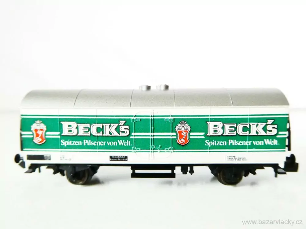 N FLEISCHMANN 8325 K Chladírenský vůz PIVO Beck Spitzen Pilsener von Welt 21 04 816 2 800-0 [P] DB TOP STAV NEPOUŽITÝ v krabičce 