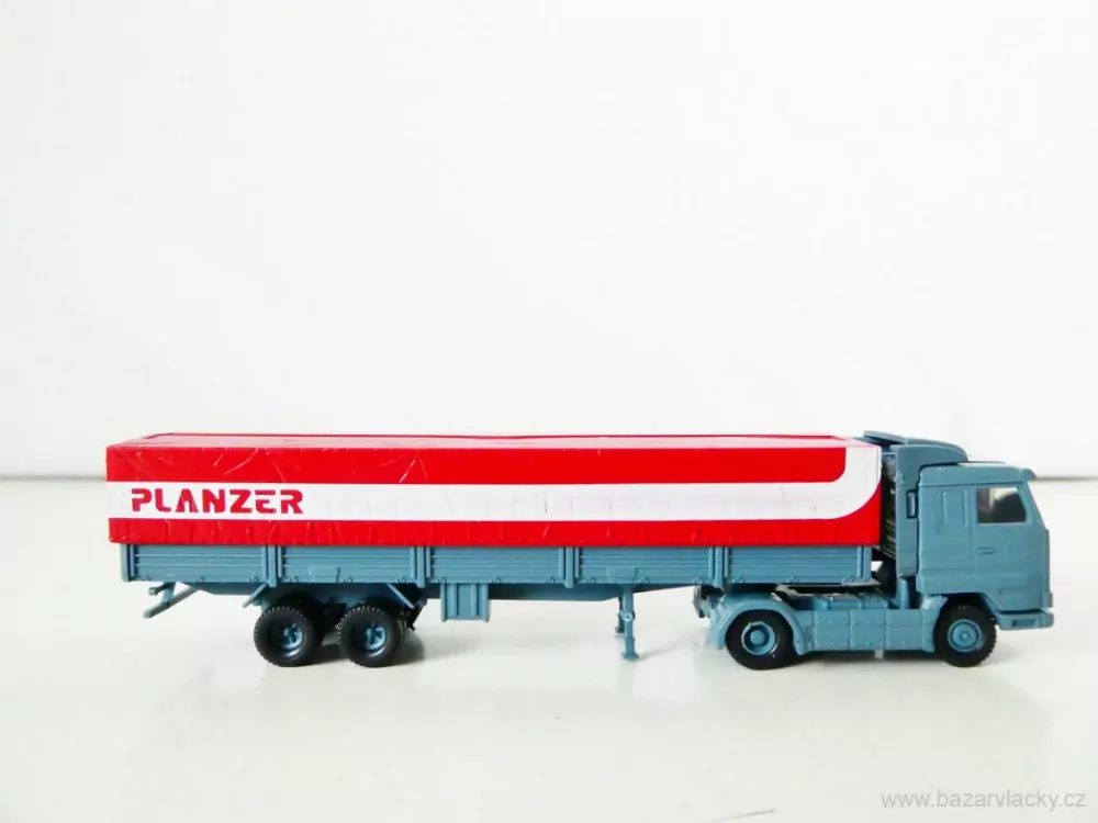N ROCO 1872 Nákladní automobil SCANIA s plachtovým návěsem PLANZER TOP STAV NEPOUŽITÝ v krabičce