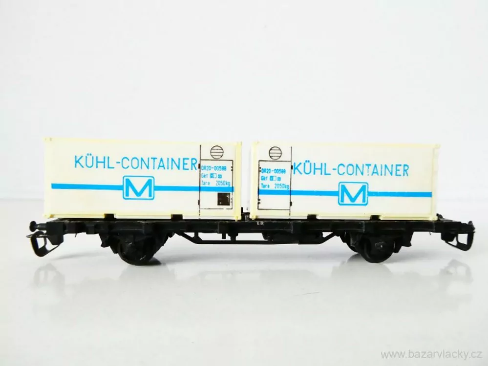 TT BTTB Plošinový vůz s kontejnery KÜHL-CONTAINER M