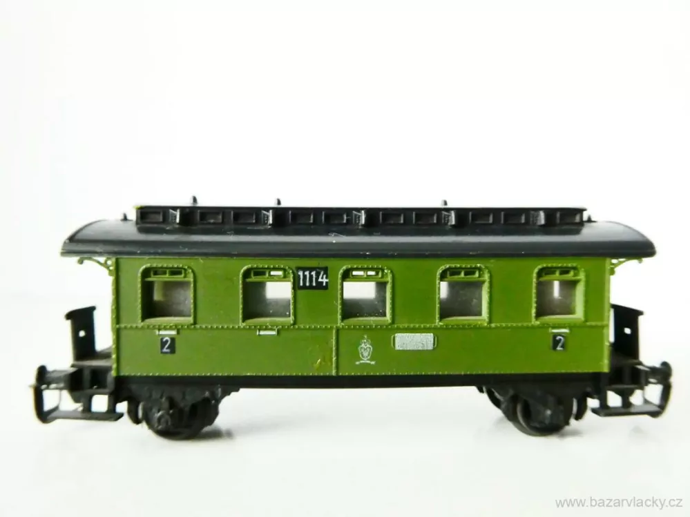 TT BTTB Osobní vůz KPEV 1114 zelený 2. tř. PĚKNÝ STAV