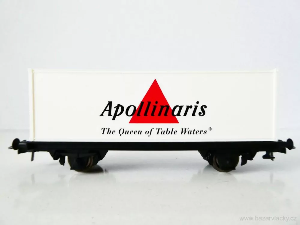 H0 ROCO Nákladní kontejnerový vůz Apollinaris The Queen of Table Waters TOP STAV NEPOUŽITÝ v krabičce