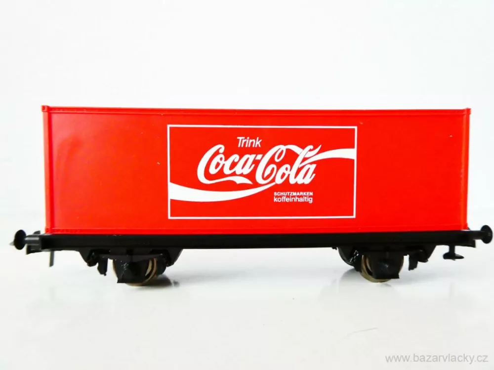 H0 ROCO Nákladní kontejnerový vůz Trink Coca Cola TOP STAV NEPOUŽITÝ v krabičce