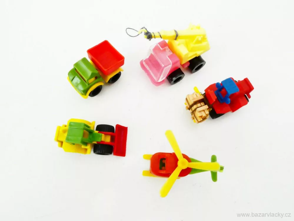 SET 5 ks Nákladní automobil 1x a vrtulník 1x PĚKNÝ STAV