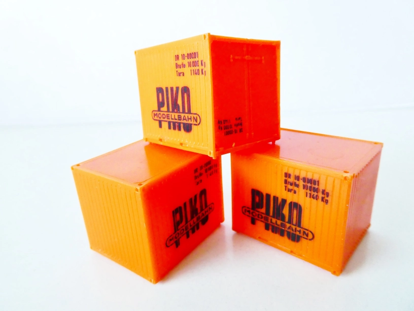H0 SET 3 ks Kontejner PIKO PĚKNÝ STAV