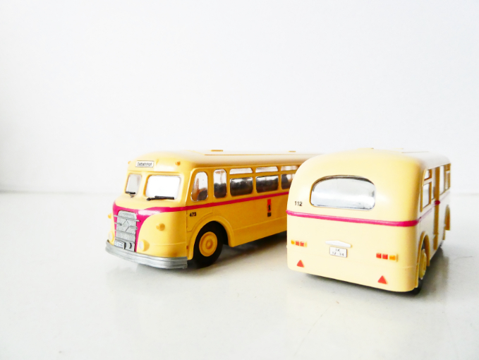 H0 BeKa RARITA Autobus IFA H6 B s přívěsem W701 TOP STAV