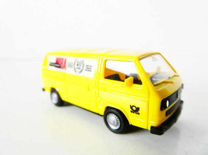 H0 HERPA VW BUS Deutsche Post MIBA 40 Jahre TOP STAV NOVÉ V KRABIČCE