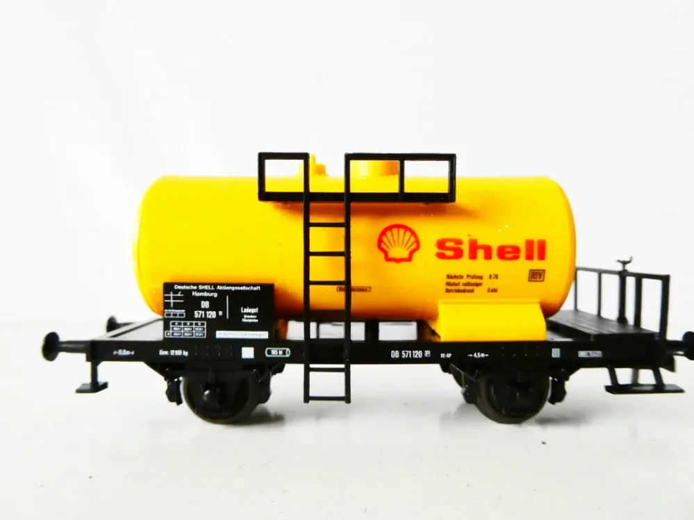 H0 ROCO 4384A Cisternový vůz 571 120 Shell DB TOP STAV NEPOUŽITÝ v krabičce (nutno doplnit jedno spřáhlo)
