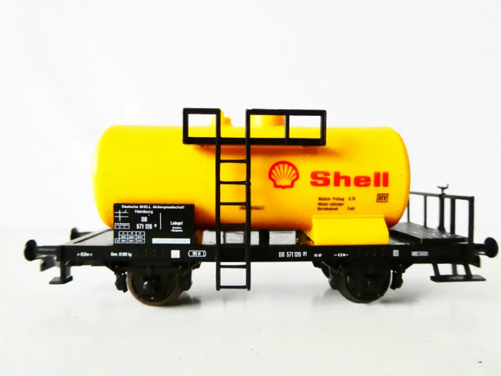 H0 ROCO 4384A/46205 Cisternový vůz 571 120 Shell DB TOP STAV NEPOUŽITÝ v krabičce (nutno doplnit jedno spřáhlo)