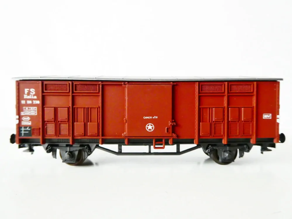 H0 ROCO 4300S Nákladní vůz krytý EE 114 230 FS Italia TOP STAV NEPOUŽITÝ v krabičce