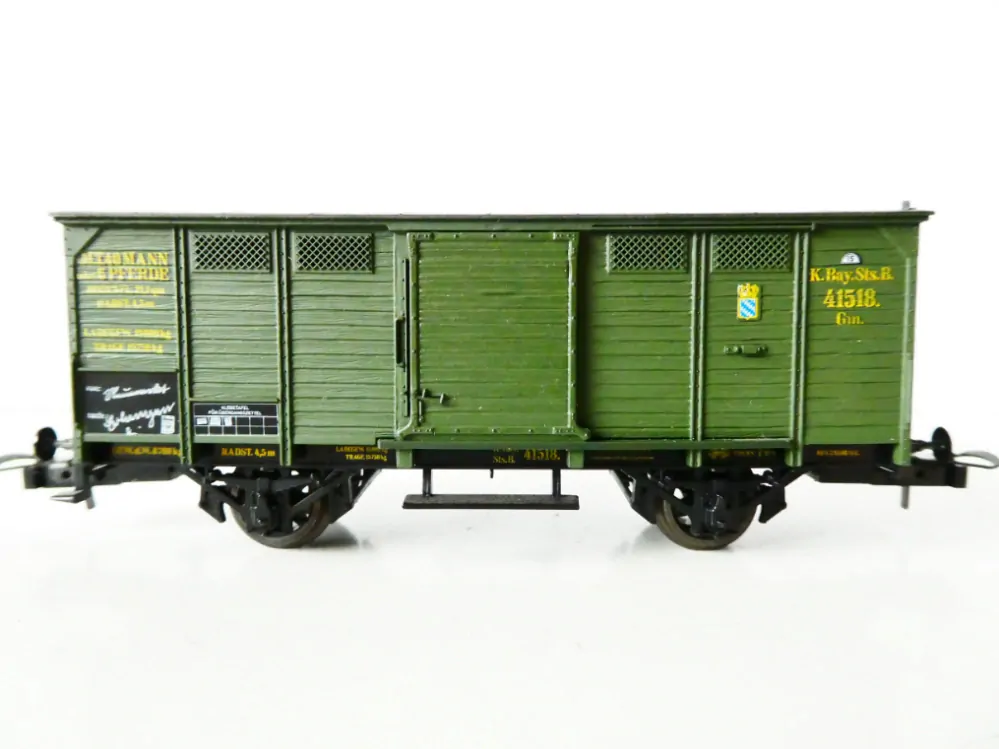 H0 TRIX 23561 Nákladní vůz krytý s posuvnými vraty 41518 Gm K.Bay.Sts.B. TOP STAV NEPOUŽITÝ v krabičce